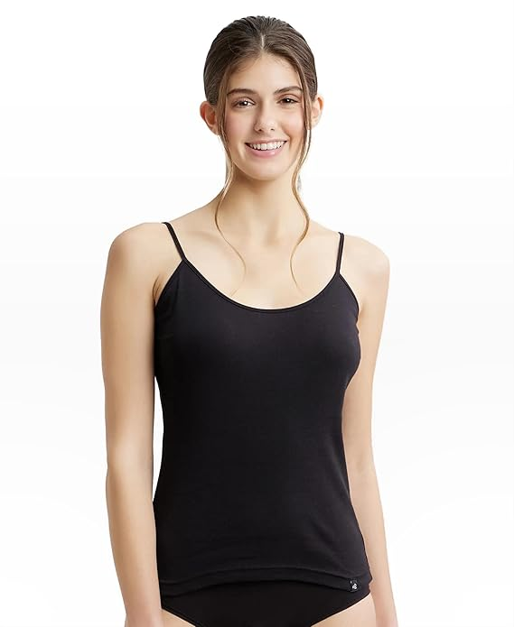 Jockey 1487 Women's Super Combed Cotton Rib Camisole with Adjustable Straps and Stay Fresh Treatment